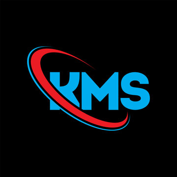 KMS logo. KMS letter. KMS letter logo design. Initials KMS logo linked with circle and uppercase monogram logo. KMS typography for technology, business and real estate brand.