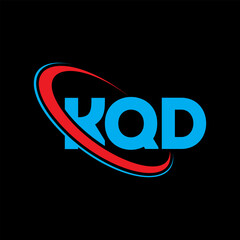 KQD logo. KQD letter. KQD letter logo design. Initials KQD logo linked with circle and uppercase monogram logo. KQD typography for technology, business and real estate brand.