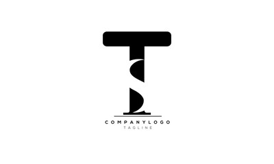 Alphabet letters Initials Monogram logo TS, TS INITIAL, TS letter