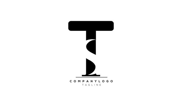 Alphabet letters Initials Monogram logo TS, TS INITIAL, TS letter