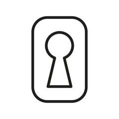 keyhole icon vector
