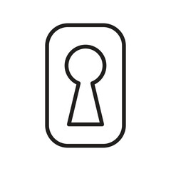 keyhole icon vector