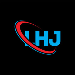LHJ logo. LHJ letter. LHJ letter logo design. Initials LHJ logo linked with circle and uppercase monogram logo. LHJ typography for technology, business and real estate brand.
