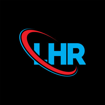 LHR logo. LHR letter. LHR letter logo design. Initials LHR logo linked with circle and uppercase monogram logo. LHR typography for technology, business and real estate brand.