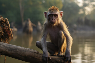 Photo of monkey on tree branch