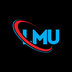 LMU logo. LMU letter. LMU letter logo design. Initials LMU logo linked with circle and uppercase monogram logo. LMU typography for technology, business and real estate brand.