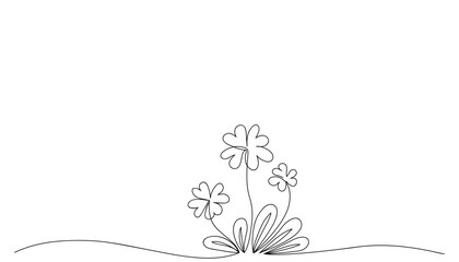 Abstract clover leaves drawn by one line. Sketch. Design for tattoo idea, patrick day, shamrock day. Creative vector illustration in doodle style.