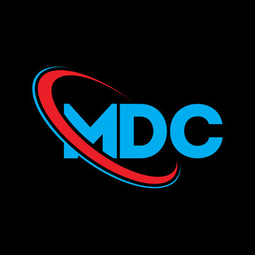 MDC logo. MDC letter. MDC letter logo design. Initials MDC logo linked with circle and uppercase monogram logo. MDC typography for technology, business and real estate brand.