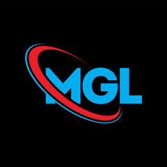 MGL logo. MGL letter. MGL letter logo design. Initials MGL logo linked with circle and uppercase monogram logo. MGL typography for technology, business and real estate brand.