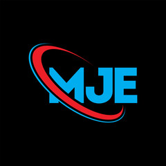 MJE logo. MJE letter. MJE letter logo design. Initials MJE logo linked with circle and uppercase monogram logo. MJE typography for technology, business and real estate brand.