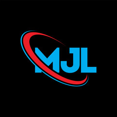 MJL logo. MJL letter. MJL letter logo design. Initials MJL logo linked with circle and uppercase monogram logo. MJL typography for technology, business and real estate brand.