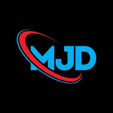 MJD logo. MJD letter. MJD letter logo design. Initials MJD logo linked with circle and uppercase monogram logo. MJD typography for technology, business and real estate brand.