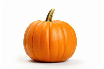 Photo of pumpkin isolated on white background