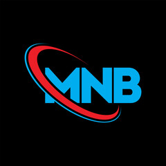 MNB logo. MNB letter. MNB letter logo design. Initials MNB logo linked with circle and uppercase monogram logo. MNB typography for technology, business and real estate brand.