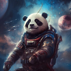 Space Panda, Made with generative AI