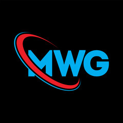 MWG logo. MWG letter. MWG letter logo design. Initials MWG logo linked with circle and uppercase monogram logo. MWG typography for technology, business and real estate brand.