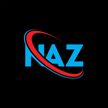 NAZ logo. NAZ letter. NAZ letter logo design. Intitials NAZ logo linked with circle and uppercase monogram logo. NAZ typography for technology, business and real estate brand.