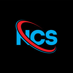 NCS logo. NCS letter. NCS letter logo design. Intitials NCS logo linked with circle and uppercase monogram logo. NCS typography for technology, business and real estate brand.