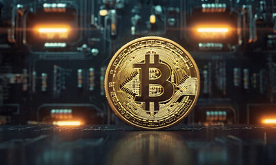 Golden bitcoin crypto currency
