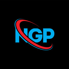 NGP logo. NGP letter. NGP letter logo design. Initials NGP logo linked with circle and uppercase monogram logo. NGP typography for technology, business and real estate brand.