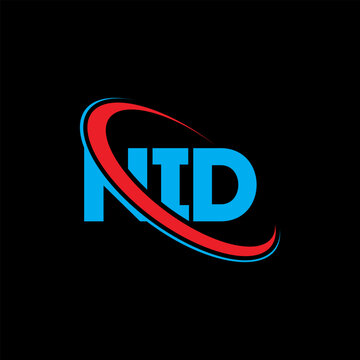 NID logo. NID letter. NID letter logo design. Initials NID logo linked with circle and uppercase monogram logo. NID typography for technology, business and real estate brand.