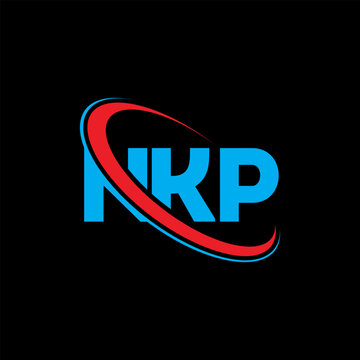 NKP logo. NKP letter. NKP letter logo design. Initials NKP logo linked with circle and uppercase monogram logo. NKP typography for technology, business and real estate brand.