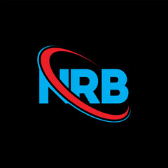 NRB logo. NRB letter. NRB letter logo design. Initials NRB logo linked with circle and uppercase monogram logo. NRB typography for technology, business and real estate brand.