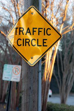 Traffic Circle Sign
