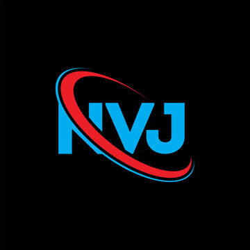 NVJ logo. NVJ letter. NVJ letter logo design. Initials NVJ logo linked with circle and uppercase monogram logo. NVJ typography for technology, business and real estate brand.