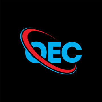 OEC logo. OEC letter. OEC letter logo design. Initials OEC logo linked with circle and uppercase monogram logo. OEC typography for technology, business and real estate brand.