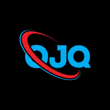 OJQ logo. OJQ letter. OJQ letter logo design. Initials OJQ logo linked with circle and uppercase monogram logo. OJQ typography for technology, business and real estate brand.
