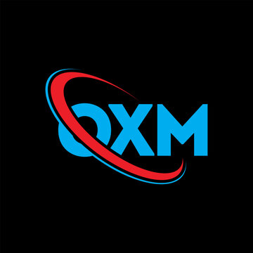OXM logo. OXM letter. OXM letter logo design. Initials OXM logo linked with circle and uppercase monogram logo. OXM typography for technology, business and real estate brand.