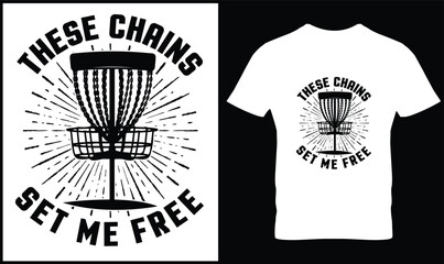
  Disc golf t-shirt design graphic vector.