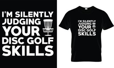 
  Disc golf t-shirt design graphic vector.
