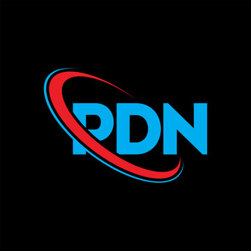 PDN logo. PDN letter. PDN letter logo design. Initials PDN logo linked with circle and uppercase monogram logo. PDN typography for technology, business and real estate brand.