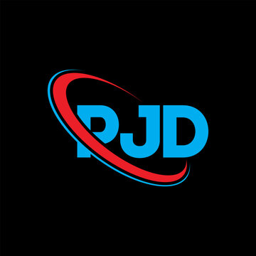 PJD logo. PJD letter. PJD letter logo design. Initials PJD logo linked with circle and uppercase monogram logo. PJD typography for technology, business and real estate brand.