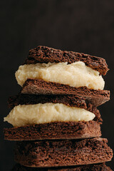 Chocolate brownie with beijinho