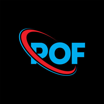 POF logo. POF letter. POF letter logo design. Initials POF logo linked with circle and uppercase monogram logo. POF typography for technology, business and real estate brand.