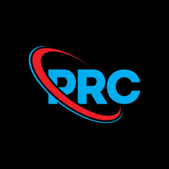 PRC logo. PRC letter. PRC letter logo design. Initials PRC logo linked with circle and uppercase monogram logo. PRC typography for technology, business and real estate brand.
