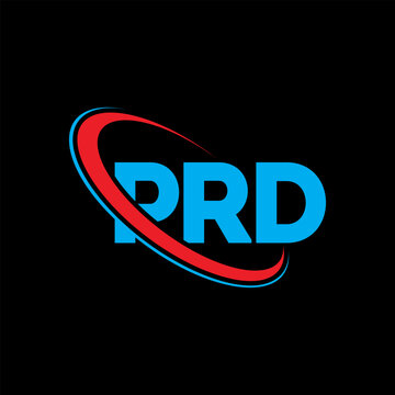 PRD logo. PRD letter. PRD letter logo design. Initials PRD logo linked with circle and uppercase monogram logo. PRD typography for technology, business and real estate brand.