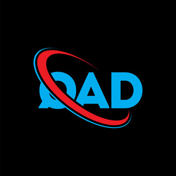 QAD logo. QAD letter. QAD letter logo design. Intitials QAD logo linked with circle and uppercase monogram logo. QAD typography for technology, business and real estate brand.