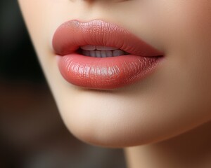 Stunning Close-Up of Exquisitely Beautiful Lips, Perfect for Beauty, Makeup, and Fashion