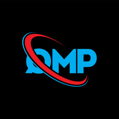 QMP logo. QMP letter. QMP letter logo design. Initials QMP logo linked with circle and uppercase monogram logo. QMP typography for technology, business and real estate brand.