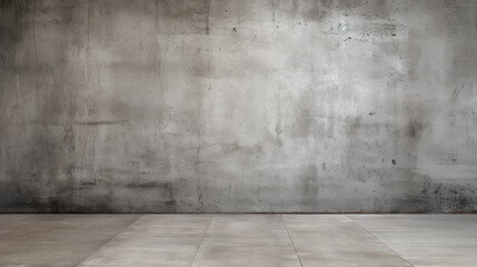 Rough concrete wall and floor