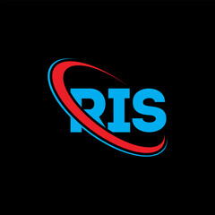 RIS logo. RIS letter. RIS letter logo design. Initials RIS logo linked with circle and uppercase monogram logo. RIS typography for technology, business and real estate brand.