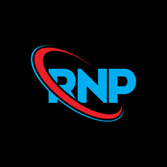 RNP logo. RNP letter. RNP letter logo design. Initials RNP logo linked with circle and uppercase monogram logo. RNP typography for technology, business and real estate brand.