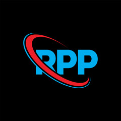 RPP logo. RPP letter. RPP letter logo design. Initials RPP logo linked with circle and uppercase monogram logo. RPP typography for technology, business and real estate brand.
