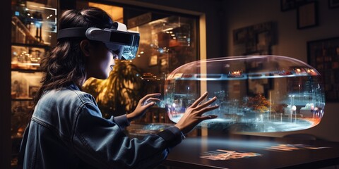 Explore the integration of augmented reality (AR) in various industries, from gaming to healthcare. 1