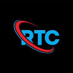RTC logo. RTC letter. RTC letter logo design. Initials RTC logo linked with circle and uppercase monogram logo. RTC typography for technology, business and real estate brand.