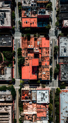 Fototapeta na wymiar Vista aérea de una ciudad